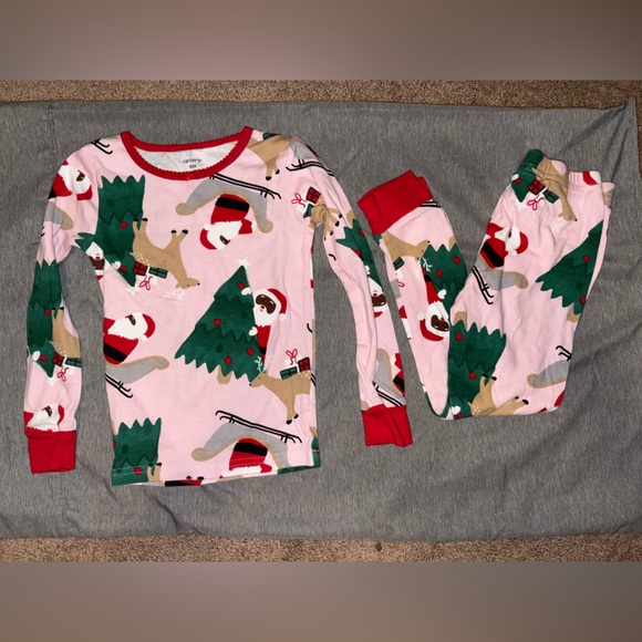Carter's Other - Little Girl Carters Santa 2 Piece Pajama set